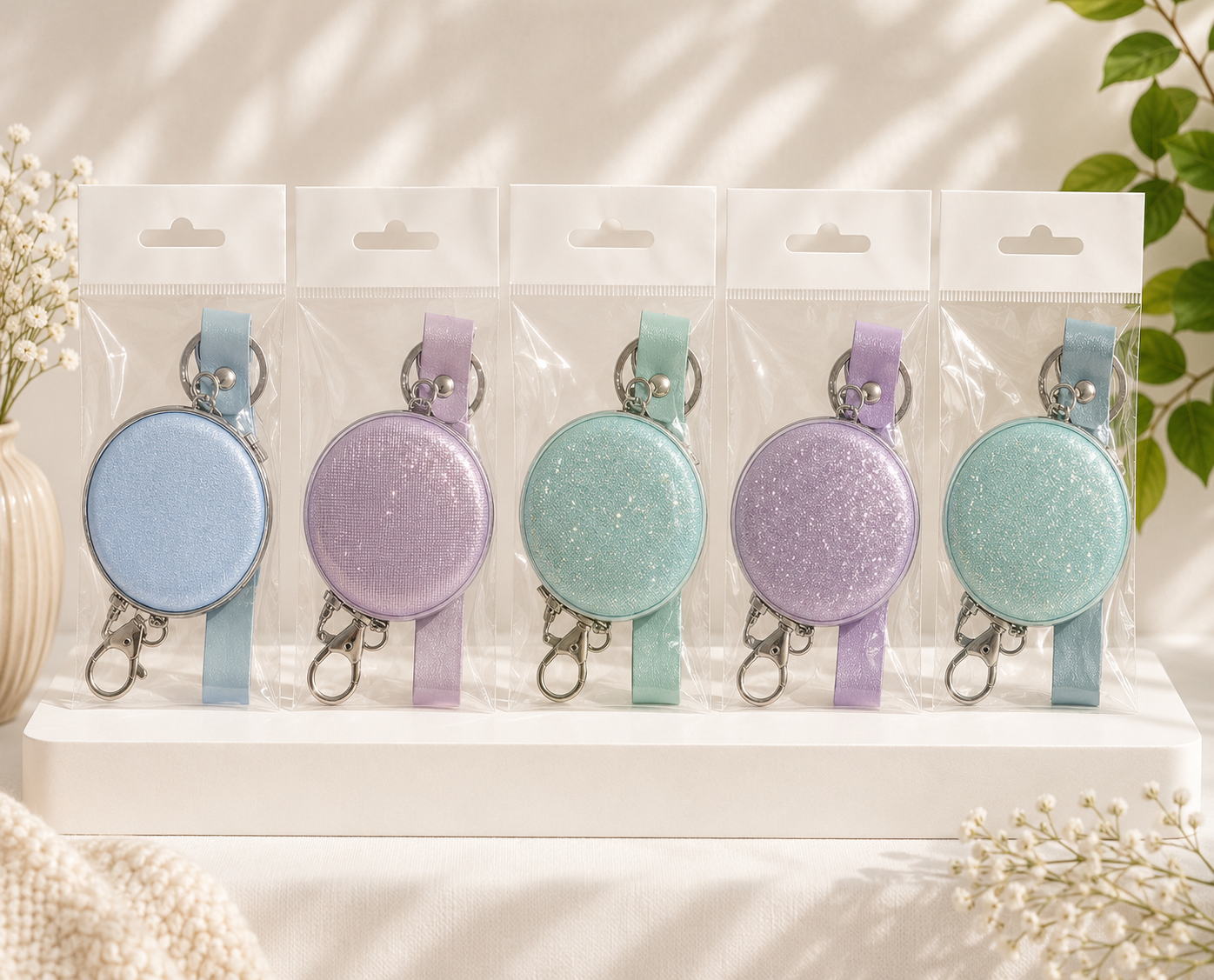 Mini Mirror Keyrings