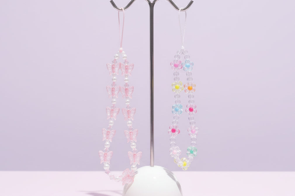 Beaded Phone Keychains